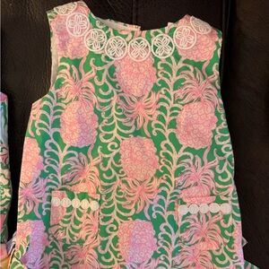 Lilly Pulitzer Green and Pink Floral Dress